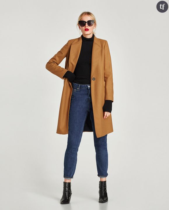 Manteau masculin Zara en laine