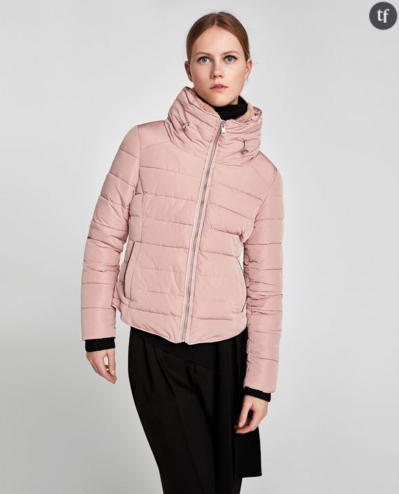 Veste matelassée Zara rose