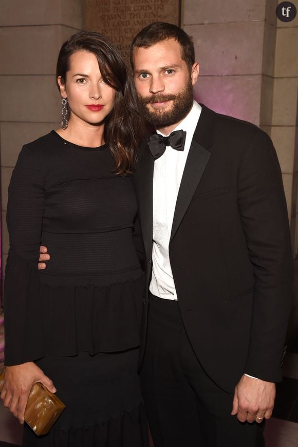 Jamie Dornan et sa femme Amelia Warner au Surgarplum Dinner en novembre 2017 à Londres