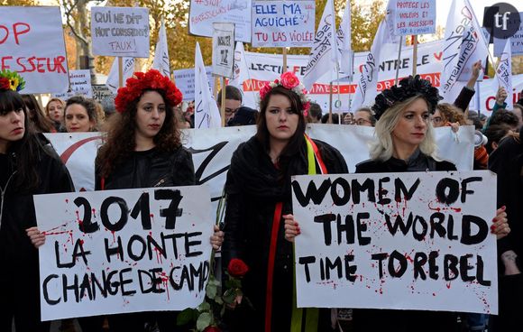 Rassemblement #MeToo à Paris en novembre 2017