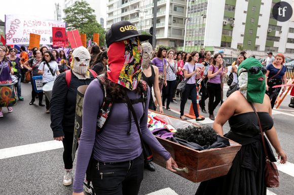 Une manifestation pour la dépénalisation de l'avortement à Sao Paulo au Brésil en 2014