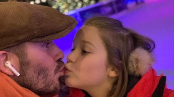 David Beckham embrasse sa fille sur la bouche : les internautes réagissent