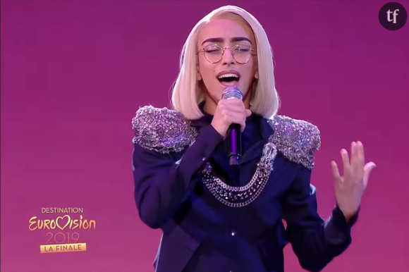 Bilal Hassani lors de la finale de Destination Eurovision