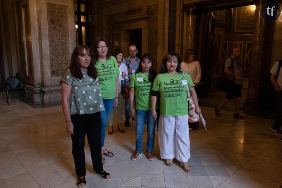 Une protestation publique de Las Kellys. Getty Images.