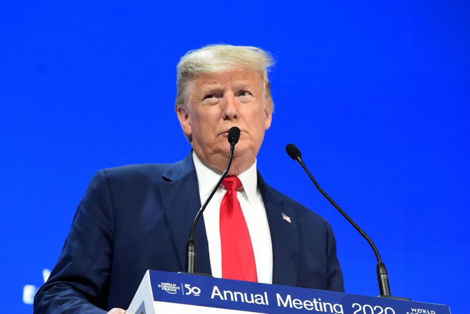 Donald Trump au Forum économique mondial de Davos le 21 janvier 2020