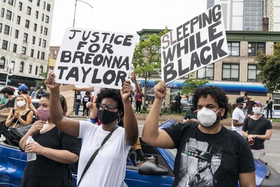 Manifestation à la mémoire de Breonna Taylor à New York le 5 juin 2020