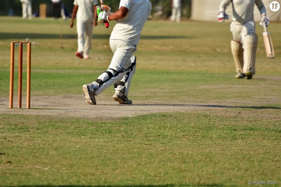 Inde Des Joueurs De Cricket Sponsoris s Par Des Protections