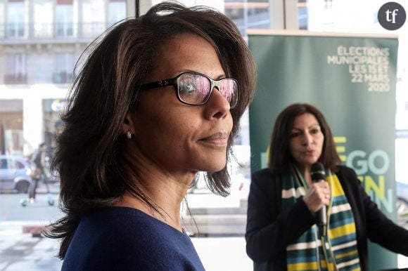 Anne Hidalgo et Audrey Pulvar au café Fluctuat Nec Mergitur, le 25 février 2020.