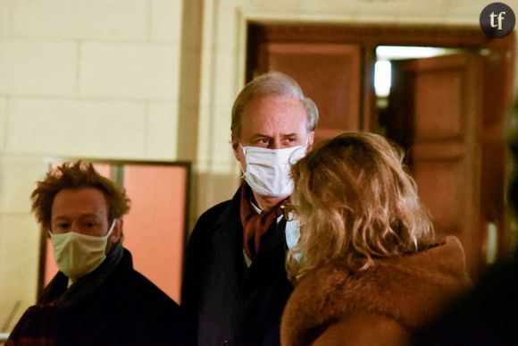 Georges Tron avec ses avocats Antoine Vey et Solange Doumic au palais de justice de Paris, France le 19 janvier 2021.