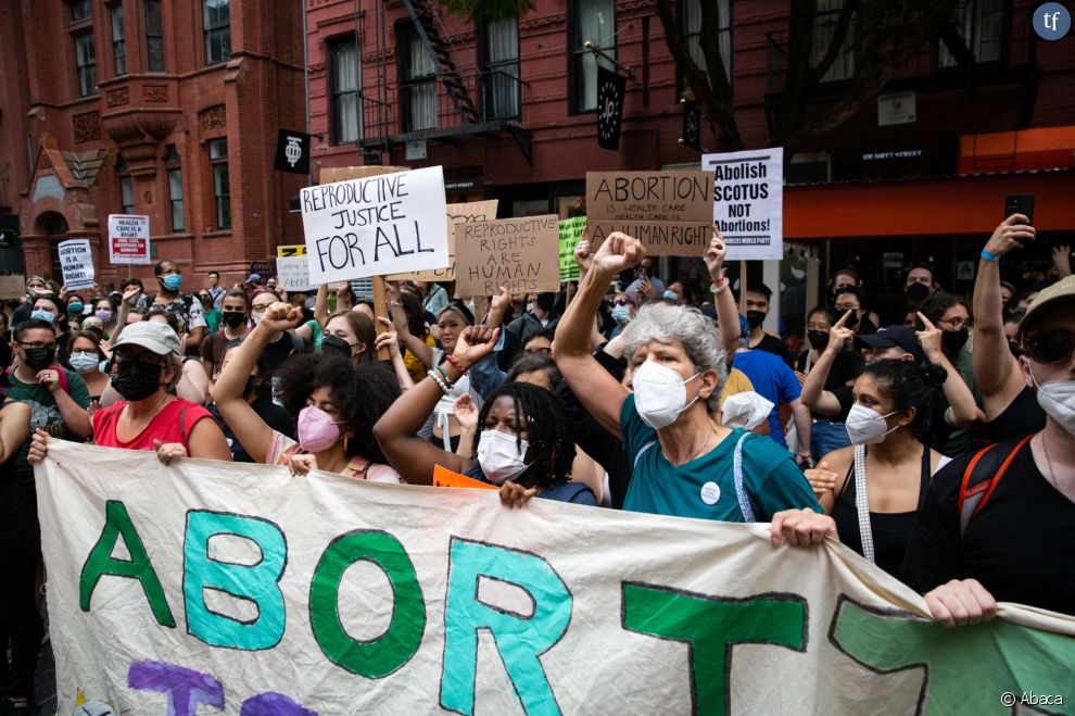 Manifestation pour le droit à l&#039;avortement à New York le 2 juiillet 2022
