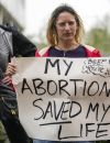 Manifestation pour le droit à l'avortement près de la Cour suprême de l'Ohio le 3 mai 2022