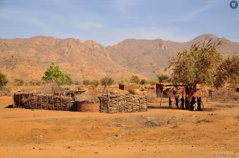 Village dans la région du Sahel, au nord du pays