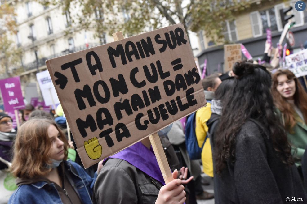 Manifestation féministe à Paris