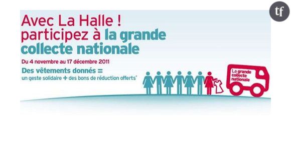 Collecte La Halle : transformez vos vieux vêtements en bons d'achat