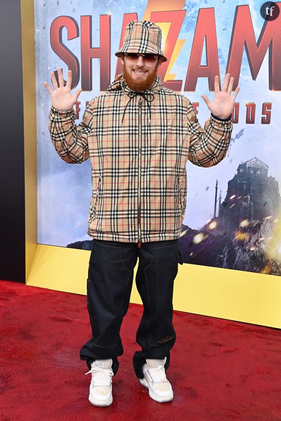 Angus Cloud arriving lors de l'avant-première Warner Bros. de "Shazam! Fury of The Gods" au Regency Village Theatre à Westwood, le 14 mars 2023.