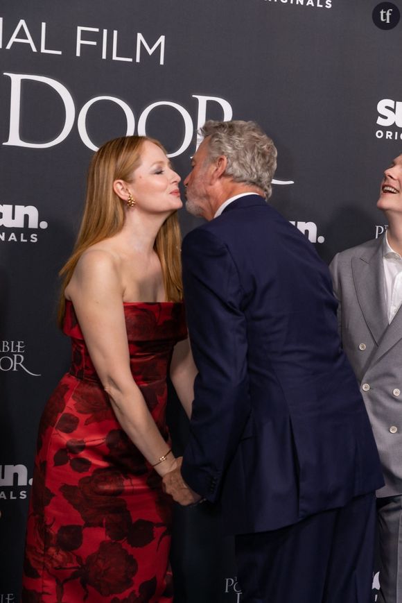 Sam Neill, Miranda Otto, Sophie Wilde à la première de "The portable door" à Sydney le 23 mars 2023.