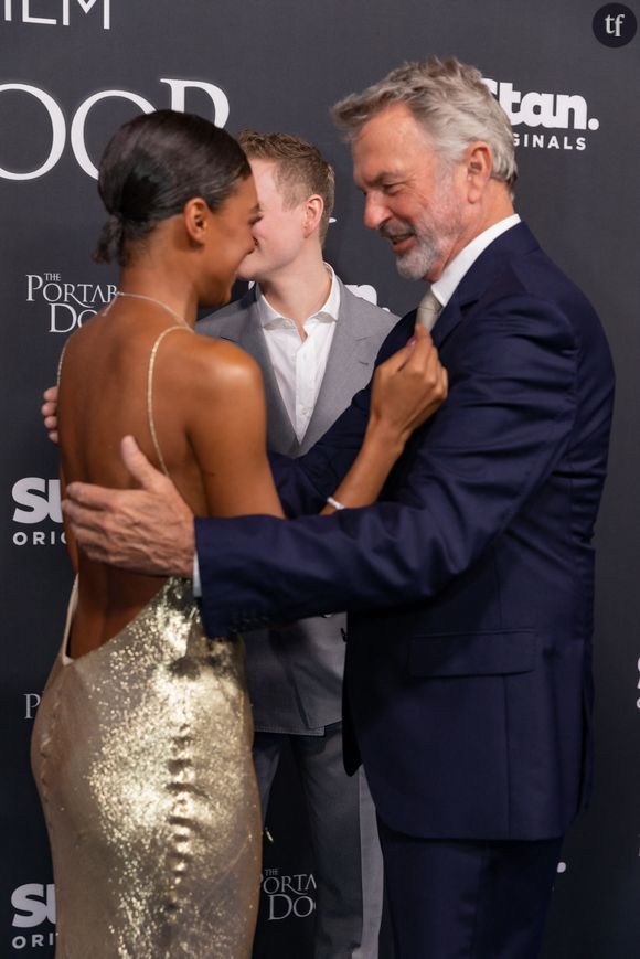 Sam Neill, Sophie Wilde à la première de "The portable door" à Sydney le 23 mars 2023.