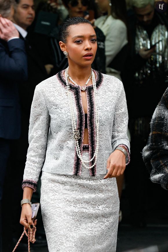 Sophie Wilde - Sorties du défilé de mode prêt-à-porter automne-hiver 2023/2024 "Chanel" lors de la fashion week de Paris. Le 7 mars 2023 © Christophe Clovis-Veeren / Bestimage 