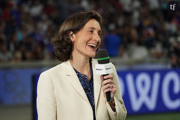 "Nous avons exprimé de manière très claire avec la Première ministre notre attachement à un régime de laïcité stricte, appliqué strictement dans le champ du sport"
Amélie Oudéa-Castéra (Ministre des sports) - People dans les tribunes du match de Poule A de la Coupe du Monde de Rugby France 2023 entre la France et la Namibie (96-0) au stade Velodrome à Marseille le 21 septembre 2023. 