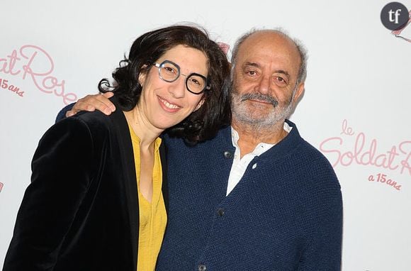 Exclusif - Rima Abdul Malak et Louis Chedid lors de la première représentation du spectacle "Soldat Rose" au Rex à Paris, France, le 21 octobre 2023. © Coadic Guirec/Bestimage