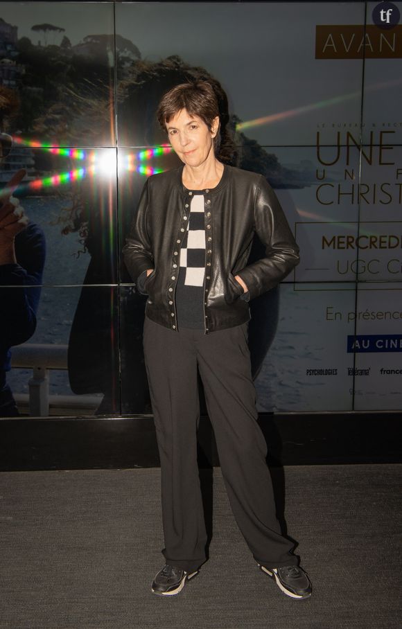 Christine Angot lors de l'avant-première de son film "Une famille" au cinéma UGC Les Halles à Paris. Le 6 mars 2024 © Sam Delpech / Bestimage 