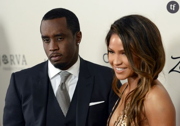 La star du hip hop Sean Combs et sa compagne d'alors, la chanteuse de R&B Casandra Ventura photographiés lors de la première de "The Perfect Match" à Los Angeles le 7 mars 2016