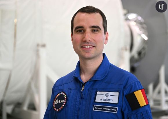 L'astronaute belge Raphaël Liégeois au Centre européen des astronautes à Cologne (Allemagne), le 3 mai 2023