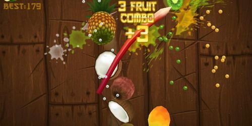 Un chat joue  à “Fruit Ninja” sur iPad - Vidéo