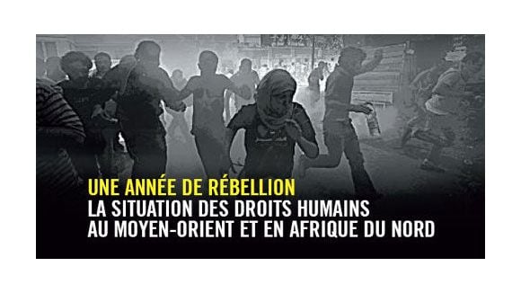 Pays arabes : vives inquiétudes d'Amnesty International pour 2012