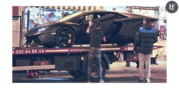 Cristiano Ronaldo : sa Lamborghini en panne