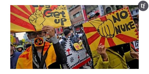 Une chaîne humaine contre le nucléaire