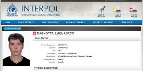 Luka Rocco Magnotta : le Canadien suspecté d'avoir démembré un corps traqué par Interpol