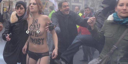 Manif anti-mariage gay : plainte de Civitas contre les Femen pour violences