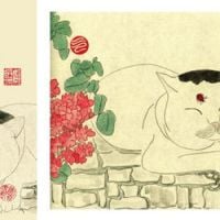 Le chat philosophe : des aquarelles pour un enseignement zen