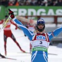 Martin Fourcade, un Français champion du monde de biathlon 