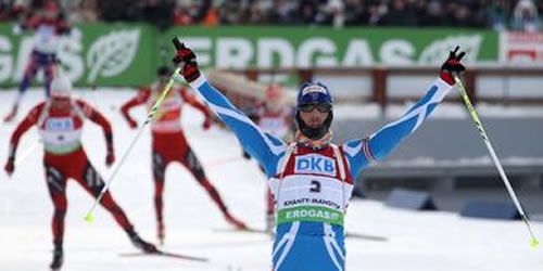 Martin Fourcade, un Français champion du monde de biathlon 