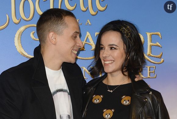 Alizée et Grégoire amoureux à l'avant-première du film "Clochette et la Créature légendaire" au Gaumont Champs-Élysées à Paris, le 20 mars 2015.