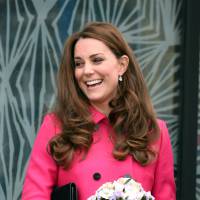 Kate Middleton a le sourire avant son accouchement