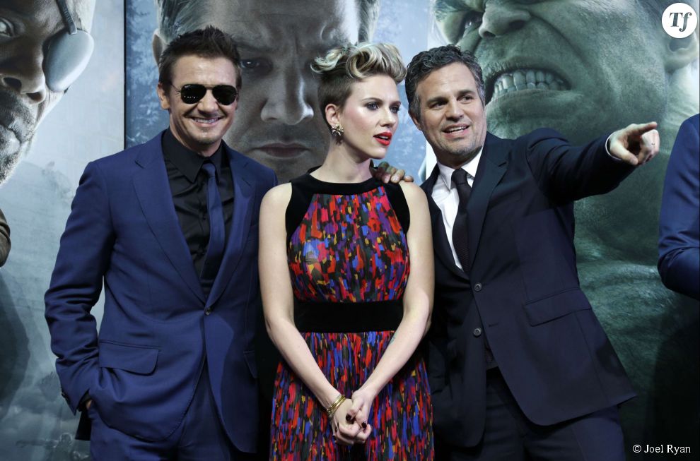 Jeremy Renner, Scarlett Johansson et Mark Ruffalo