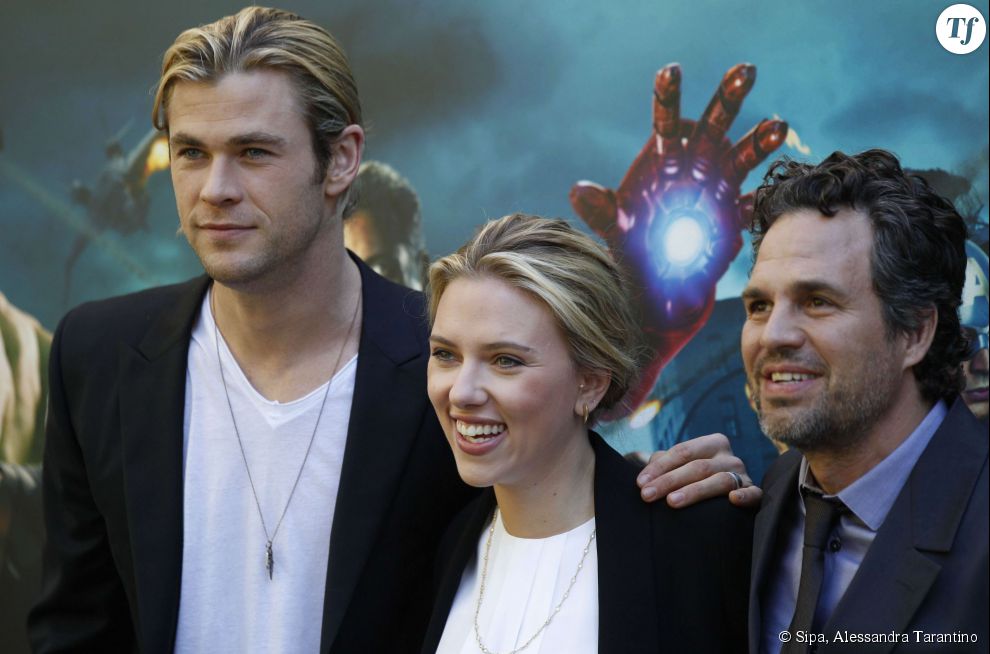 Chris Hemsworth, Scarlett Johansson, et Mark Ruffalo