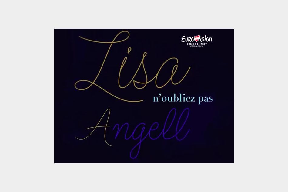 Lisa Angell chante "N'oubliez pas" à l'Eurovision 2015 en live