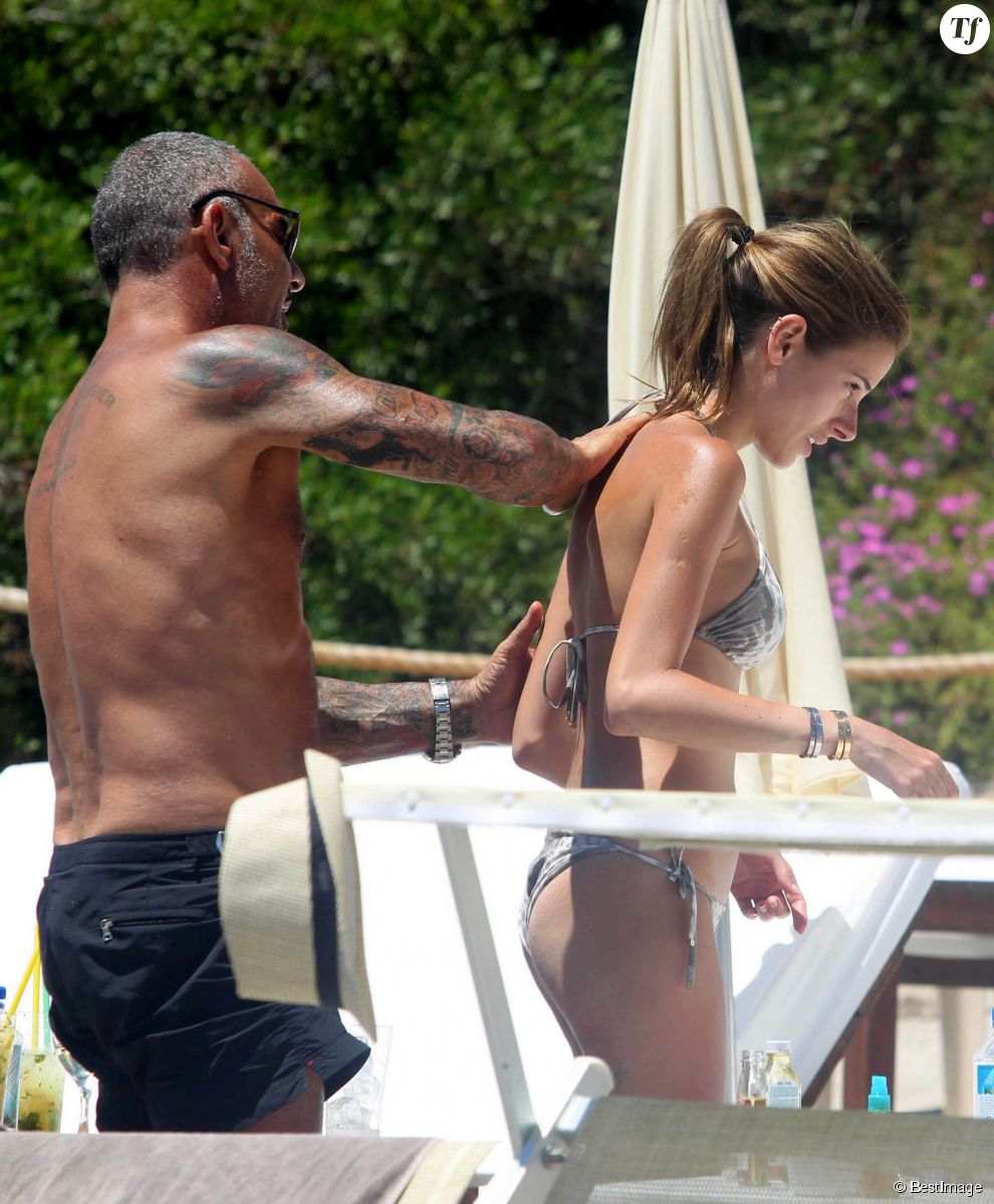Christian Audigier et sa finacée Nathalie à Ibiza en juillet 2013