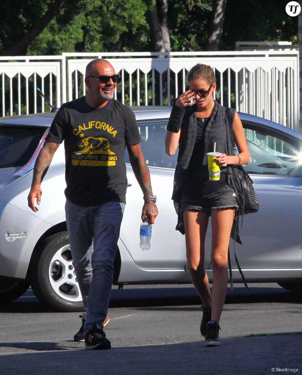 Christian Audigier et Nathalie Sorensen à West Hollywood en juin 2013