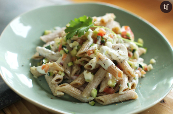 Penne aux légumes.