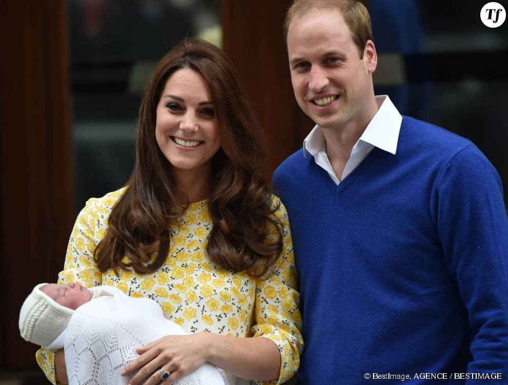 Kate Middleton et le prince William avec Charlotte