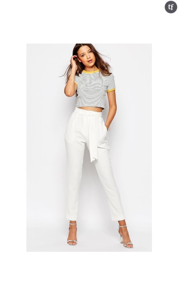 Pantalon fuselé à ceinture Asos, 47,99€