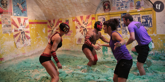 La mythique épreuve du combat de boue dans Fort Boyard.