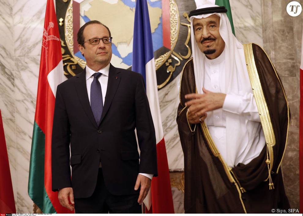 François Hollande en compagnie du roi d&#039;Arabie saoudite en mai dernier