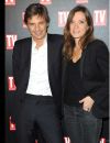 Guy Lagache et sa femme Emilie Thérond pour les 25 ans de TV Magazine à Paris.