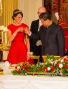  Catherine Kate Middleton, la duchesse de Cambridge et le président chinois Xi Jinping - La famille royale d'Angleterre reçoit le président chinois Xi Jinping et sa femme Peng Liyuan pour un dîner d'Etat au Palais de Buckingham le 20 octobre 2015. 
